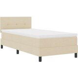  Krevet s kutijom s madracem krem 90x190 cm tkanina | shoptok.hr