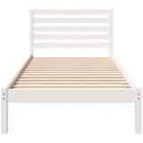  Krevetna konstrukcija Bijelo 100 x 220 cm Čvrsto borovo drvo | shoptok.hr