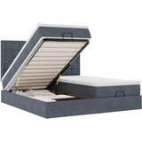 Maison Chic Otomanski Posteljni okvir - Dvoposteljna postelja - Zakonska postelja z vzmetnicami siv 180x200cm žamet-J1213, (21765318) | Shoptok.si