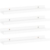 Maison Chic 4 kosi Stenske Police - Viseče police bele 40x9x3 cm, (21793660) Cene