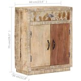  Komoda od masivnog drva manga 60 x 30 x 75 cm | shoptok.hr