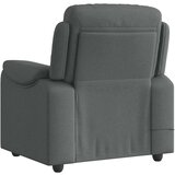 vidaXL Masažni naslanjač temno sivo blago | Shoptok.si