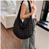 INF Lahka torba Prešita torba za čez ramo iz najlona Black, (21779058) | Shoptok.si