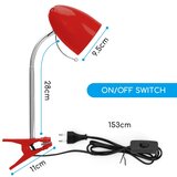 Aigostar Stona lampa sa stezaljkom 1xE27/11W/230V crvena/hrom | Eponuda.com