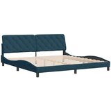  Okvir za krevet bez madraca plavi 200x200 cm baršunasti | Eponuda.com