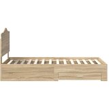  Konstrukcija postelje Sonoma hrast 100 x 200 cm Konstruiran les, (5000102569) | Shoptok.si