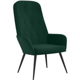  Stolica za opuštanje tamnozelena baršunasta | shoptok.hr