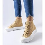 Gemre Dark beige platform sneakers Guerrino | Shoptok.si