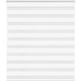 vidaXL Zebra senčilo bela 125x100 cm tkanina širina 120,9cm poliester | Shoptok.si