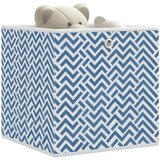 vidaXL Sklopive kutije za pohranu 10 kom plave 32x32x32 cm od tkanine | shoptok.hr