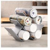 Kesper KSP69230 polica za vino 8 flaša siva 46.5X12X30cm | ePonuda.com