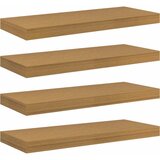  Polica na zidu Zidne 4 pcs Bež 60 x 23 x 4 cm Konstruirano drvo | Eponuda.com
