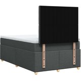 vidaXL Krevet s oprugama i madracem tamnosivi 120 x 200 cm od tkanine | shoptok.hr