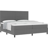  Krevet s podlogom s madracem svijetlo sivi 200x200 cm korduroj tkanina | shoptok.hr