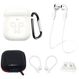  Kompletan set silikonskog kućišta za AirPods 2 / AirPods 1 - Bijela KP27722 Cijene