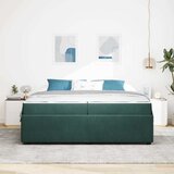  Krevetna konstrukcija Tamnozelena 200 x 200 cm tkanina | shoptok.hr
