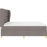  s opruga kutije Sivo-smeđa 200 x 200 cm tkanina | shoptok.hr