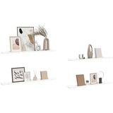  Polica na zidu s policom 4 pcs Bijeli mramor 100 x 9 x 3 cm | shoptok.hr