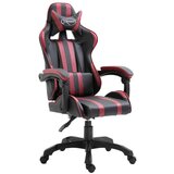 vidaXL Gaming stol vinsko rdeče umetno usnje | Shoptok.si