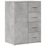 Maison Chic Komoda - Predalnik betonsko siva 59x39x80 cm inženirski les, (21721802) | Shoptok.si