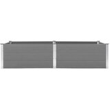  Vrtna posuda za sadnju 250 x 100 x 54 cm WPC siva | shoptok.hr