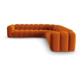Micadoni Ciglasta baršunasti kutna garnitura Lupine – | shoptok.hr