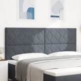  LED vzglavje z LED lučmi Geometrični Temno siva 200 cm Žamet, (5000044042) | Shoptok.si