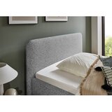 Meise Möbel Svijetlo sivi tapecirani bračni krevet s prostorom za odlaganje s podnicom 140x200 cm Primo – | shoptok.hr
