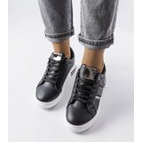 Gemre Black sneakers decorated with rhinestones Xarles | Shoptok.si