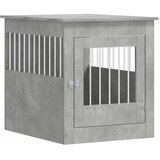 Namještaj s kavezom za pse siva boja betona 64,5x80x71cm drveni | shoptok.hr