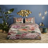 Descanso Siva/rjava posteljnina za zakonsko posteljo/podaljšana iz bombažnega satena 240x220 cm Fiori – | Shoptok.si