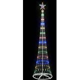  LED božićno drvce s 290 LED svjetlima Šareni 250 cm Metal | shoptok.hr