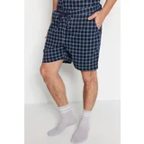 Trendyol Pajama Set - Navy blue - Plaid