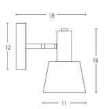  Zambelis 20219 - Zidno spot svetlo 1xE14/25W/230V sivo | Eponuda.com
