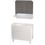  Srednje visoka omarica z umivalnikom Rocco (Š x G x V: 81 x 46 x 71 cm, Bela) Cene