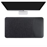 INF Elegantna podloga za miško iz filca in PU usnja Black S, (22105219) | Shoptok.si