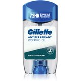Gillette Antiperspirant Hydrating Gel Eucalyptus Scent antiperspirant gel z vlažilnim učinkom za moške 70 ml | Shoptok.si