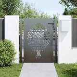  Vrtna vrata Crna 110 x 155 cm Čelik s praškastim premazom | shoptok.hr