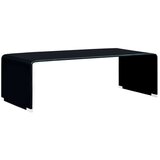 Furnova Klubska mizica črna 98x45x31 cm kaljeno steklo, (22056167) | Shoptok.si