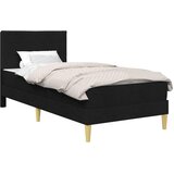  Krevetna konstrukcija Crna 90 x 200 cm Poliester | shoptok.hr