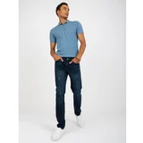 Fashion Hunters Blue men's distressed denim jeans