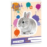 Ars Una Srčkani živali - zajček A/5 zvezek s črtami za 1. razred 14-32 | Shoptok.si