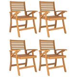  Vrtne stolice 4 kom 58 x 58 x 87 cm od masivnog bagremovog drva - 4 | shoptok.hr