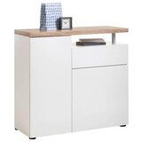 XORA komoda, bela, hrast sonoma | Shoptok.si
