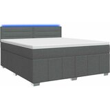  Boxspring krevet s madracem Tamnosiva 140 x 190 cm Tkanina | shoptok.hr