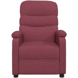  Masažna fotelja od tkanine crvena boja vina | shoptok.hr