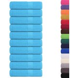vidaXL Brisače za roke 10 kos turkizna 50x100 cm 360 gsm 100% bombaž | Shoptok.si