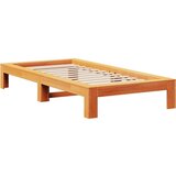 vidaXL Okvir kreveta bez madraca voštano smeđi 75 x 190 cm od borovine | shoptok.hr