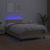  Krevet s oprugama i madracem LED 120x190 cm umjetna koža | shoptok.hr