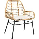  Vrtna garnitura - 5-dijelni vrtni blagovaonski set s jastucima poliratan i staklo | shoptok.hr